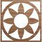 Ekena Millwork Blume Wood Fretwork Pierced Ceiling Medallion, Walnut, 22"OD x 7 5/8"ID x 3/8"T CMWP22X22X0375BLWA - alternate 1